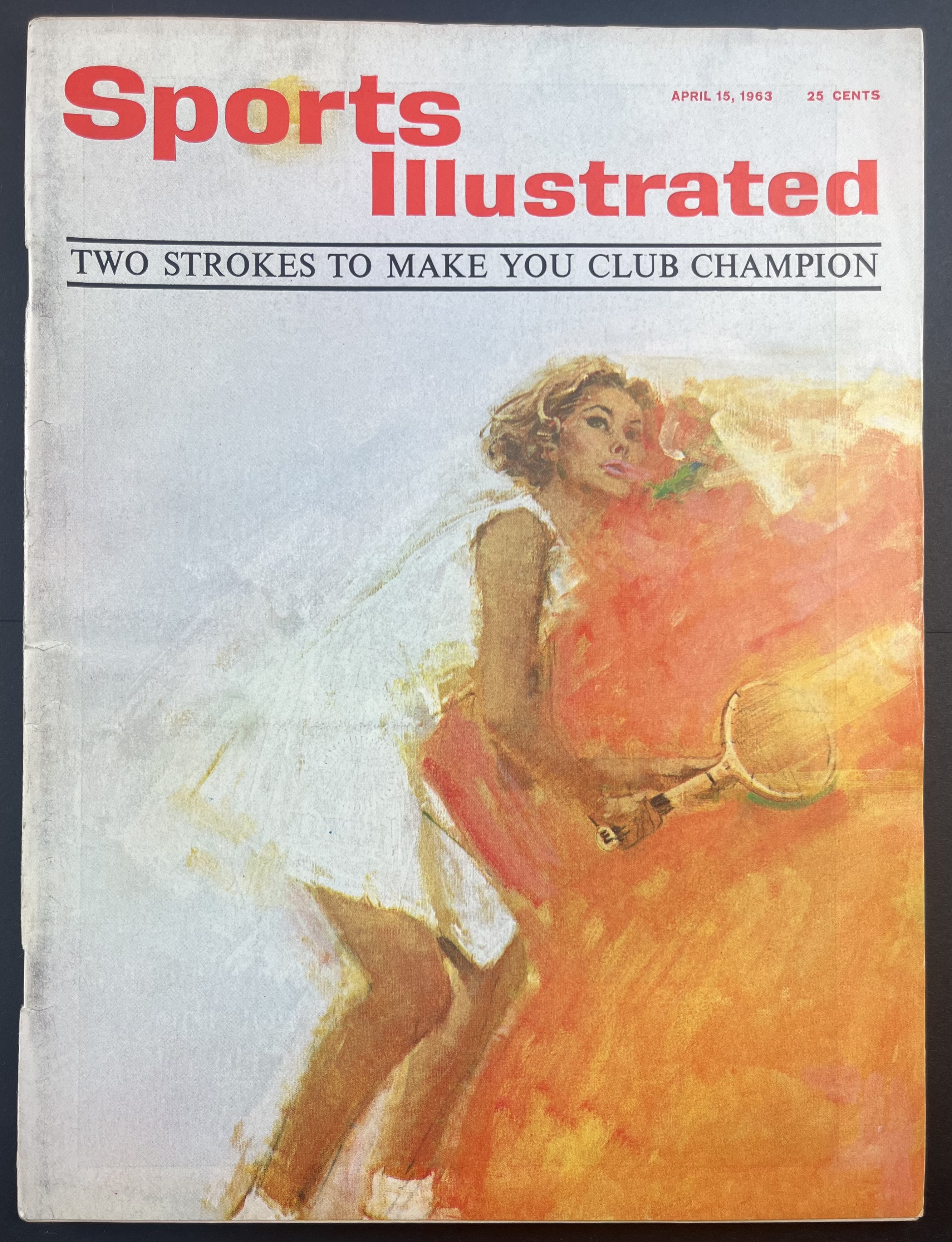 Sports Illustrated With Label Has Address Label on Front April 15 1963 - Woman Tennis Player<br />SPIL #4814427<br /><a class='button AddToCart' data-ajax='true' data-ajax-mode='replace' data-ajax-update='#cart-info' href='/AddToCart?itemId=@Model.Id&quantity=1&type=0'>Add To Cart</a>