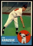 1963 Topps #104 Lew Krausse Front Thumbnail