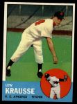 1963 Topps #104 Lew Krausse Front Thumbnail