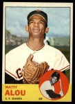 1963 Topps #128 Matty Alou Front Thumbnail