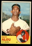 1963 Topps #128 Matty Alou Front Thumbnail