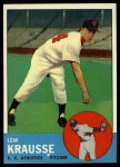 1963 Topps #104 Lew Krausse Front Thumbnail