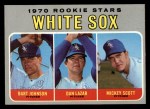 1970 Topps #669 White Sox Rookies - Bart Johnson / Dan Lazar / Mickey Scott Front Thumbnail
