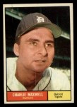 1961 Topps #37 Charlie Maxwell Front Thumbnail
