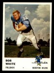 1961 Fleer #168 Bob White Front Thumbnail