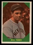 1960 Fleer #52 Bill Terry Front Thumbnail
