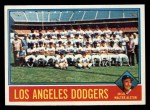 1976 Topps #46 Dodgers Team Checklist - Walter Alston Front Thumbnail