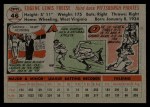 1956 Topps #46 Gene Freese Back Thumbnail