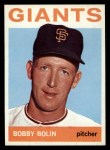 1964 Topps #374 COR Bob Bobby Bolin Front Thumbnail