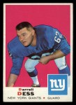 1969 Topps #219 Darrell Dess Front Thumbnail