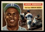 1956 Topps #30 Jackie Robinson Front Thumbnail