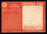 1958 Topps #55 Duane Putnam Back Thumbnail