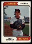 1974 Topps #465 Dick Bosman Front Thumbnail