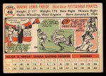 1956 Topps #46 Gene Freese Back Thumbnail