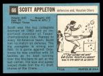 1964 Topps #66 Scott Appleton Back Thumbnail