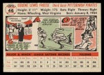 1956 Topps #46 Gene Freese Back Thumbnail