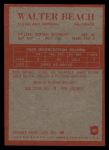 1965 Philadelphia #30 Walter Beach Back Thumbnail