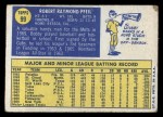 1970 Topps #99 Bobby Pfeil Back Thumbnail