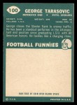 1960 Topps #100 George Tarasovic Back Thumbnail
