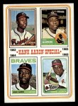 1974 Topps #4 Hank Aaron Special 62-65 - Hank Aaron Front Thumbnail
