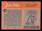 1970 Topps #116 Jim Otto Back Thumbnail