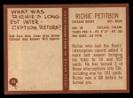 1967 Philadelphia #33 Richie Petitbon Back Thumbnail
