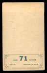 1965 Topps Embossed #71 Tony Kubek Back Thumbnail