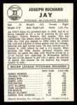 1960 Leaf #23 SML Joey Jay Back Thumbnail