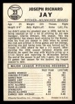 1960 Leaf #23 SML Joey Jay Back Thumbnail