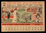 1956 Topps #46 Gene Freese Back Thumbnail