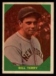 1960 Fleer #52 Bill Terry Front Thumbnail