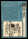 1964 Topps Beatles Black and White #87 George Harrison Back Thumbnail