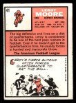 1966 Topps #41 Leroy Moore Back Thumbnail