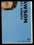 1968 Topps #146 Ode Burrell Back Thumbnail