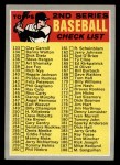 1970 Topps #128 COR Checklist 2 Front Thumbnail