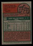 1975 Topps Mini #214 Harry Parker Back Thumbnail