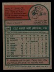 1975 Topps Mini #496 Pepe Frias Back Thumbnail