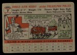 1956 Topps #7 Ron Negray Back Thumbnail