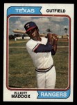 1974 Topps #401 Elliott Maddox Front Thumbnail