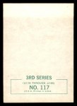 1964 Topps Beatles Black and White #117 Paul Mccartney Back Thumbnail