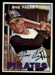 1967 Topps #322 Jose Pagan Front Thumbnail