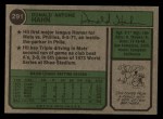1974 Topps #429 Dick Lange Back Thumbnail
