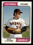1974 Topps #429 Dick Lange Front Thumbnail