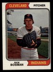1974 Topps #465 Dick Bosman Front Thumbnail