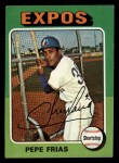 1975 Topps Mini #496 Pepe Frias Front Thumbnail