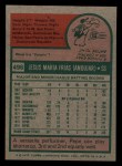1975 Topps Mini #496 Pepe Frias Back Thumbnail