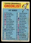 1966 Topps #34 Checklist 1 Front Thumbnail