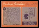 1970 Topps #96 Rockne Freitas Back Thumbnail