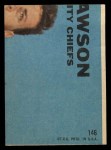 1968 Topps #146 Ode Burrell Back Thumbnail