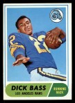 1968 Topps #2 Dick Bass Front Thumbnail